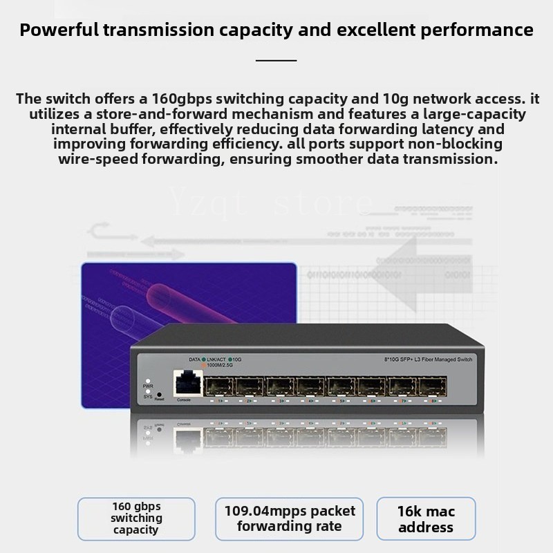 8-Port 10 Gigabit Ethernet swi - огляд і ціна Sfp+ 10G Managed Switch 8 Port
