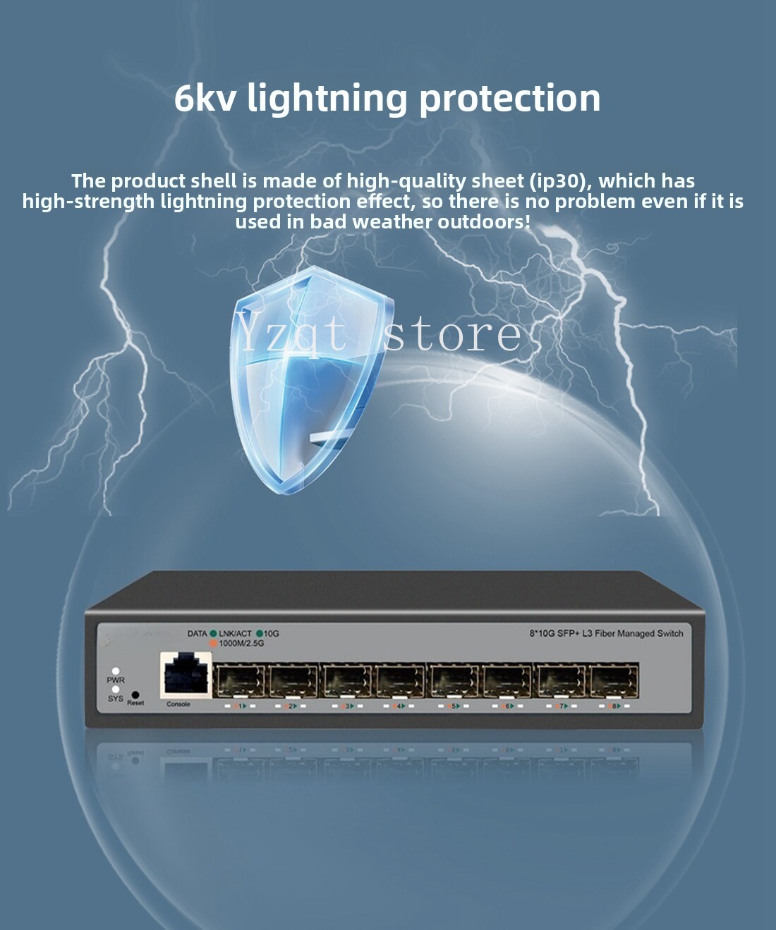 8-Port 10 Gigabit Ethernet swi - огляд і ціна Sfp+ 10G Managed Switch 8 Port