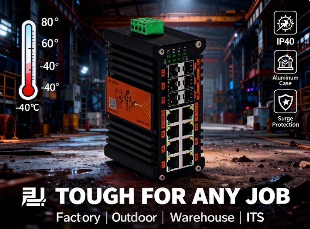 Industrial L2+ Managed PoE Swi - огляд і ціна Sfp+ 10G Managed Switch 8 Port